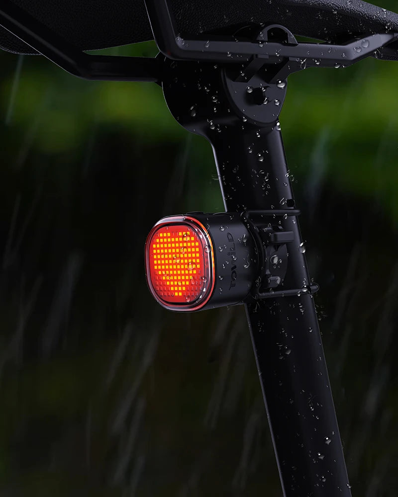 Customizable Intelligent Expression Taillights 140 LED Lights Smart Braking Sensor Multiple Colors Bicycle Rear Light