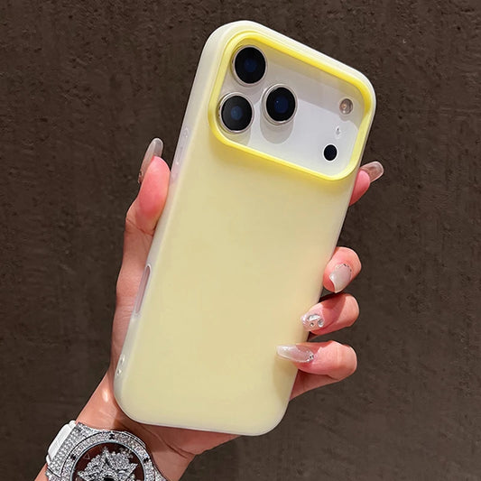 Luxury Candy Color Clear Matte Phone Case For iPhone 17 16 15 14 17 Air Shockproof Bumper Soft Jelly Cover
