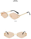 Sunglasses Personalized Frameless Glasses Polygonal Sun Glasses Casual Hip-Hop Trendy Outdoors Eyeglasses Men UV400