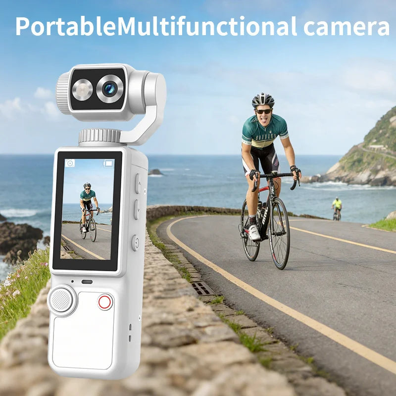 4K HD WiFi Wearable Sports Camera with Touch Screen Night Vision and EIS Stabilization