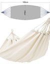Super Comfortable Canvas Hammock Chair Durable Indoor/Outdoor Swing Seat for Garden, Patio, Camping, Home Leisure
