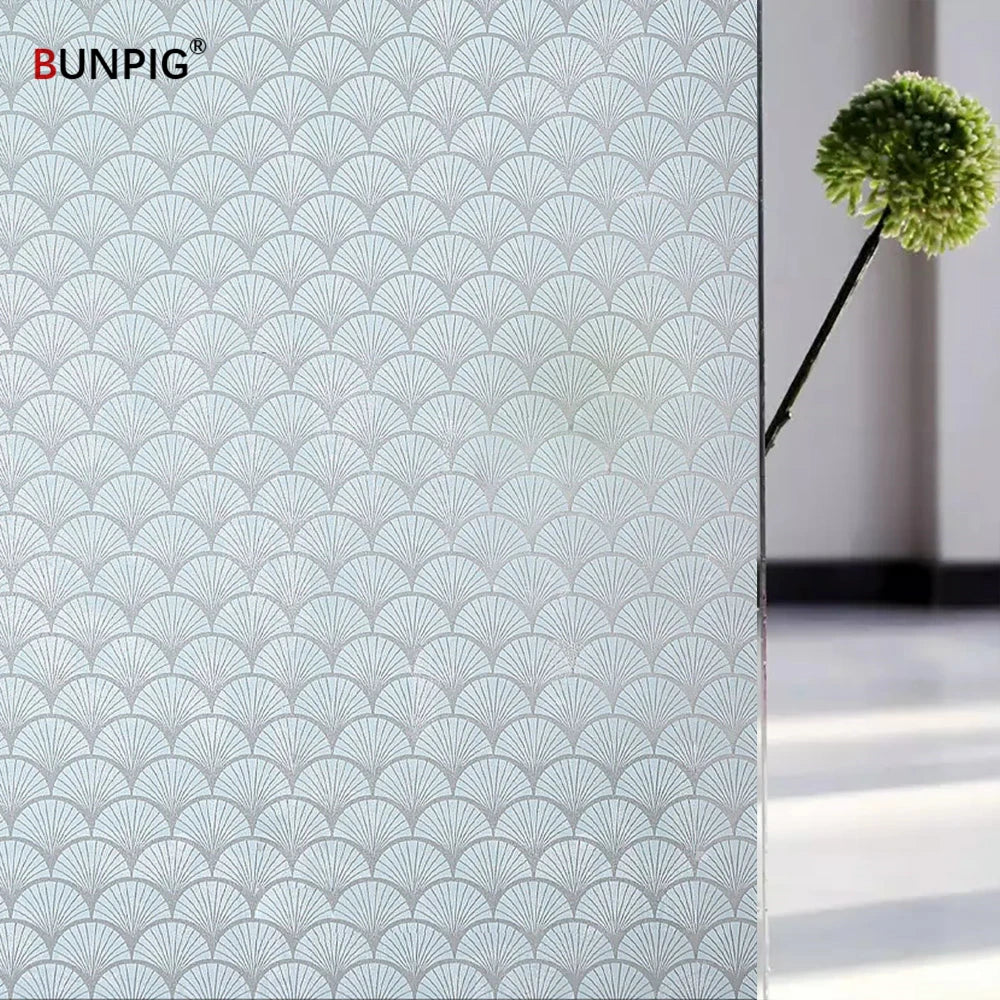 Window Film Privacy, Stained Glass Film, Frosted Opaque Glass Clings, Sun Blocking Vinyl Window Stickers for Door Home Office