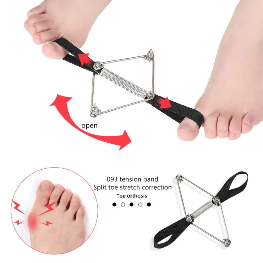 Hallux Valgus Corrector Belt Recovery Training Exerciser Strap Toe Separator Stretcher Thumb Elastic Band Foot Care Tools