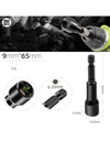 6-19mm Impact-Socket Magnetic Nut Screwdriver Deep Socket Adapter 1/4 Hex Wrench Heads Electric Drill Bit Repairing Hand Tools