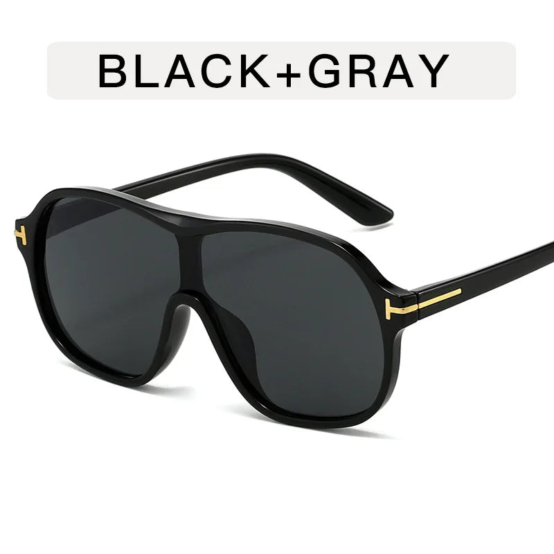 Retro Sunglasses T-Piece Large Frame Sun Glasses Trend Man Toad Eyewear Outdoor Fashion Sunscreen Eyeglasses UV400