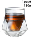 120/250/335ml Double-layer Glass Cup Hanging Ear Espresso Coffee Cup Anti-scalding Milk Brandy Wine Teacup Clear Mug Set