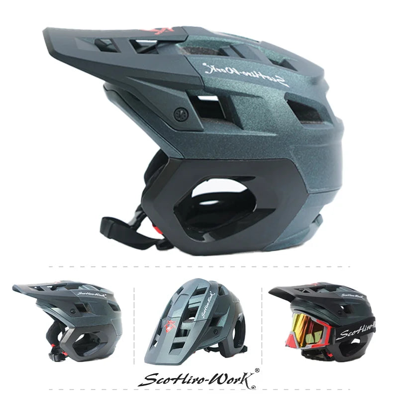 3 4 Half Face MTB Cycling Helmet With Integrated Protection