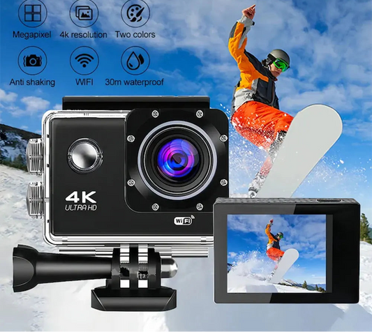 4K WiFi Sports Action Camera Waterproof Helmet Cam with Remote Control