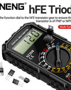 Square Wave Digital Multimeter 1999 Counts HFE Triode Buzzer Tester AC/DC Voltage 10A Current Multimeters Meter Tool