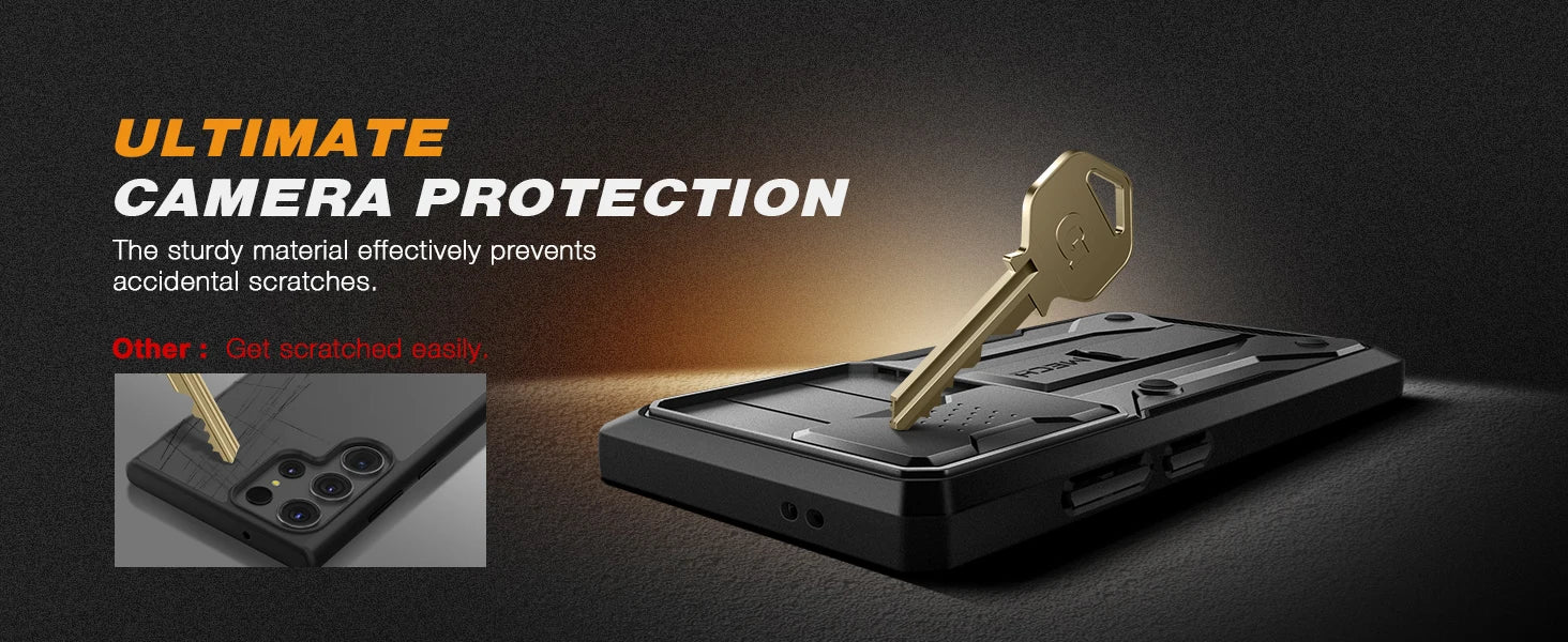 For Samsung Galaxy S24 Ultra Case Full-Body Shockproof Dual Layer Rugged Belt-Clip Case with Front Frame camera Screen Protector