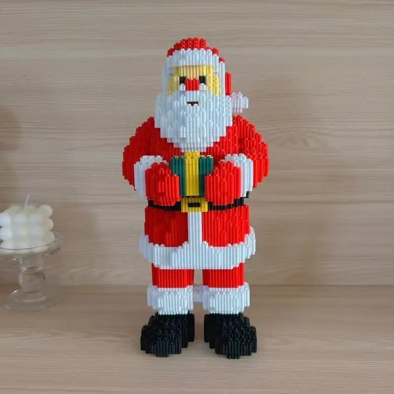 Santa Claus Elk Christmas Tree Building Blocks Toy Set Small Particle Bricks Building Blocks Toys Christmas Gift