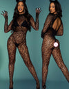 Black Fishnet Bodystocking – Sexy Open-Crotch Lingerie