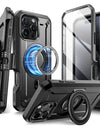 For iPhone 16 Pro Max Case 6.9“ 2024 UB Pro Mag Full Body Rugged Case with Built-in Screen Protector Kickstand Belt-Clip