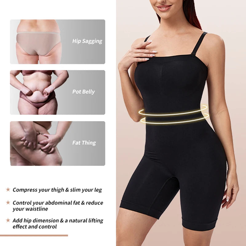 Women Bodysuit Shapewear Full Body Shaper Tummy Control Slimming Sheath Butt Lifter Push Up Thigh Slimmer Abdomen Shapers Corset