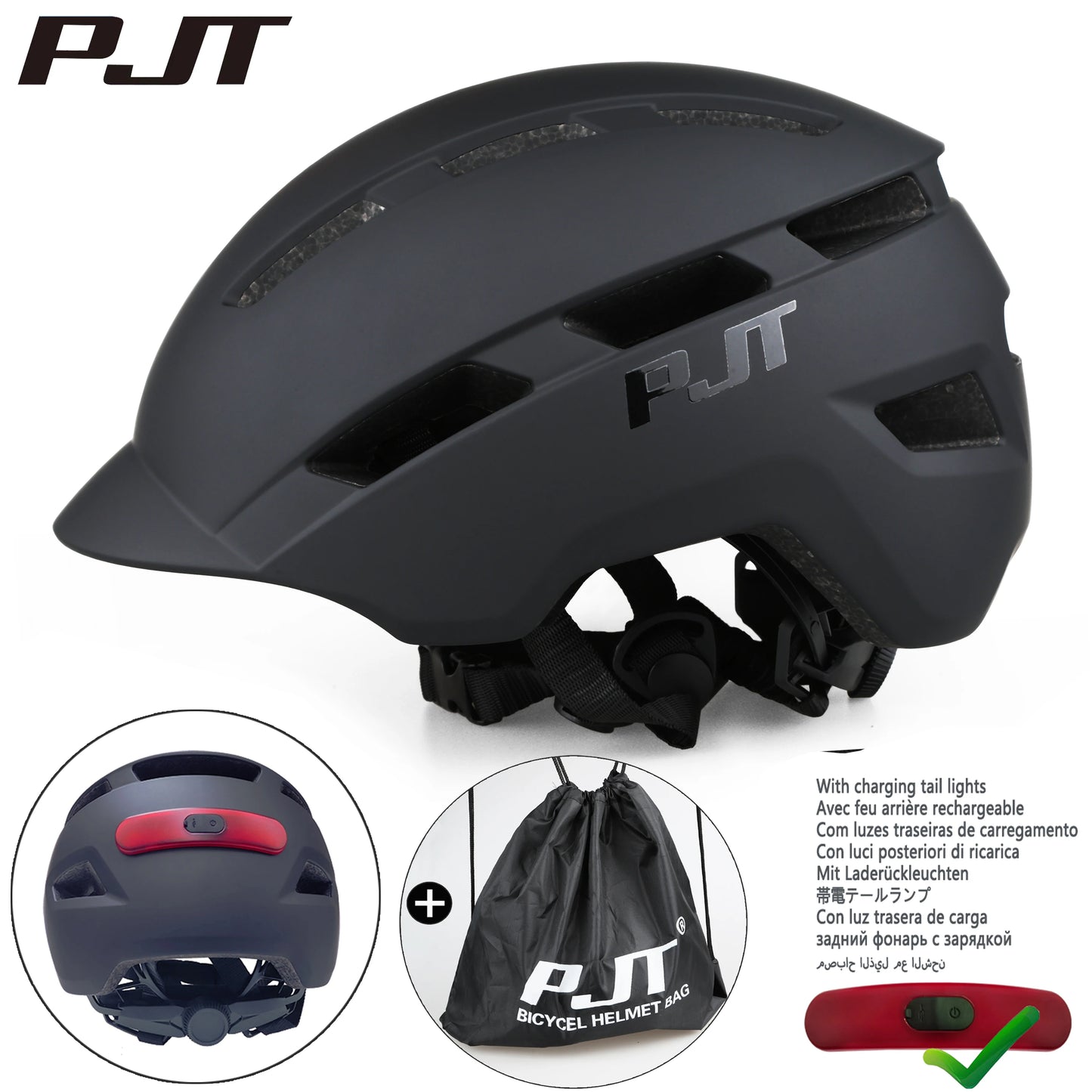 USB Rechargeable LED Cycling Helmet For Road Mountain Bike