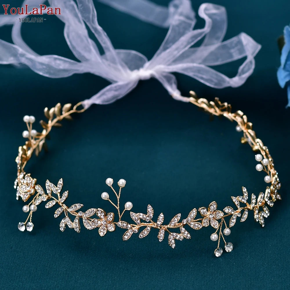 Wedding Belt Shiny Alloy Leaf Woman Dress Sash Flower Belts with Organza Bridal Evening Gown Bellt