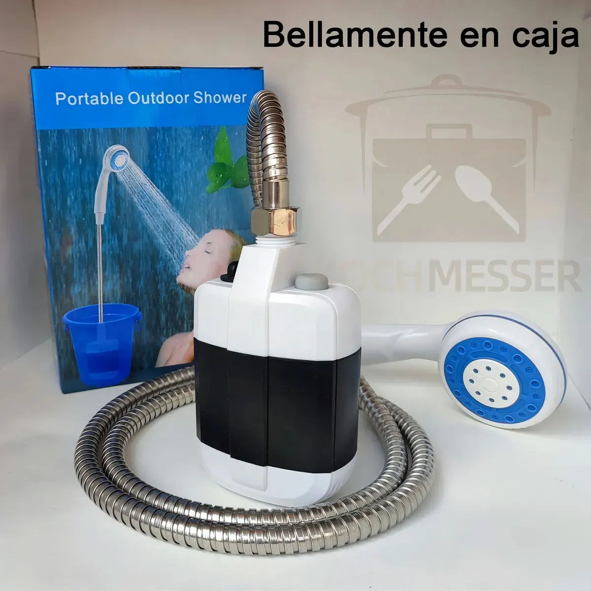 Portable USB Rechargeable Electric Camping Shower Pump Kit