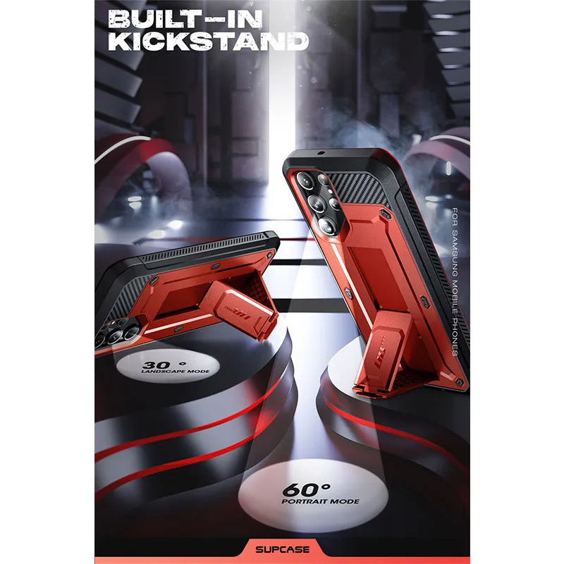 For Samsung Galaxy S23 Ultra Case 2023 UB Pro Full-Body Dual Layer Rugged Belt-Clip Case with Built-in Screen Protector