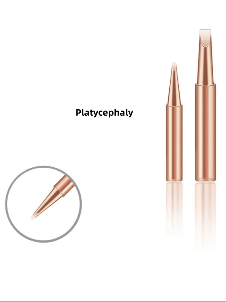 10Pcs Soldering Iron Tip Pure Copper 900M Soldering Iron Head Set Inside Hot Bare Copper Electric Soldering Iron Welding Tools