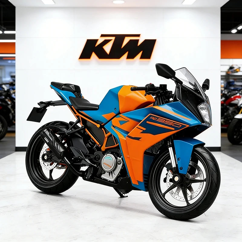 Diecast KTM RC 390 Racing Motorcycle Model 1 to 12 Scale