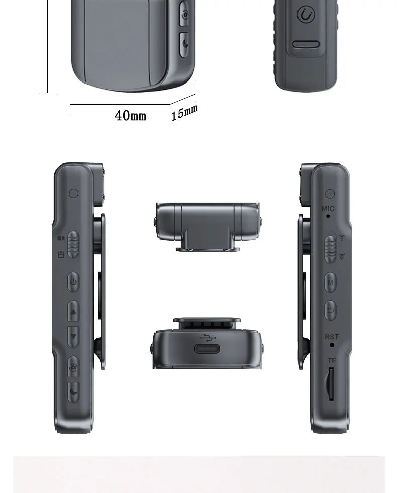 1080P HD Mini Camera Portable Digital Video Recorder BodyCam Infrared Night Vision Police Cam Small Bike Camcorder