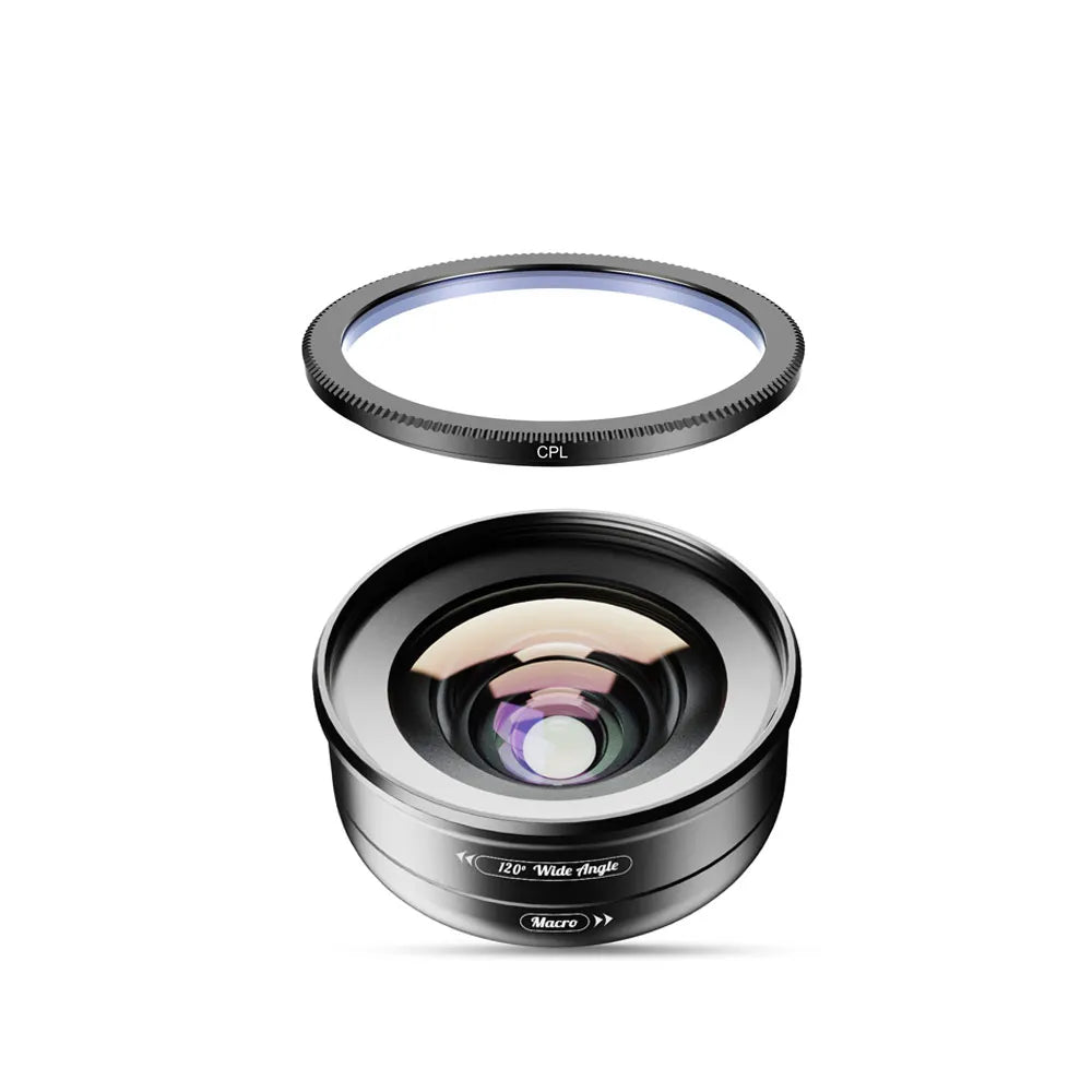 2 in 1 120 Degree Wide Angle and 10X Macro Phone Camera Lens Kit