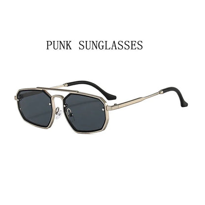 heavy metal Steampunk Sunglasses For Men New Retro Punk Fashion Glasses