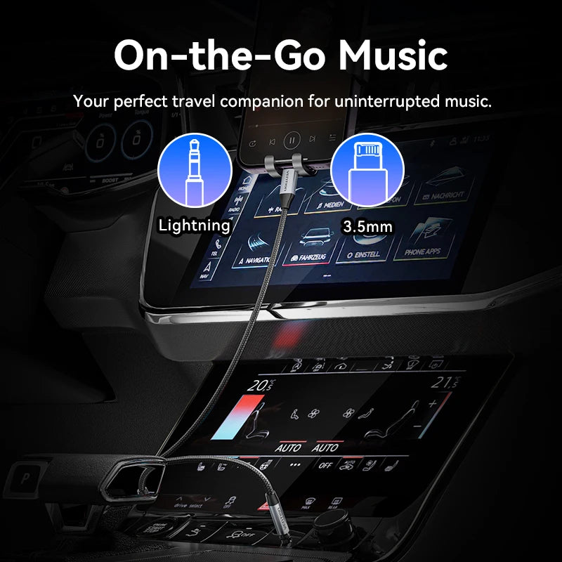 Adapter for iPhone DAC Lightning to 3.5mm Headphone Adapter for iPhone 14 12 Pro max xr Aux Cable Phone Accessories