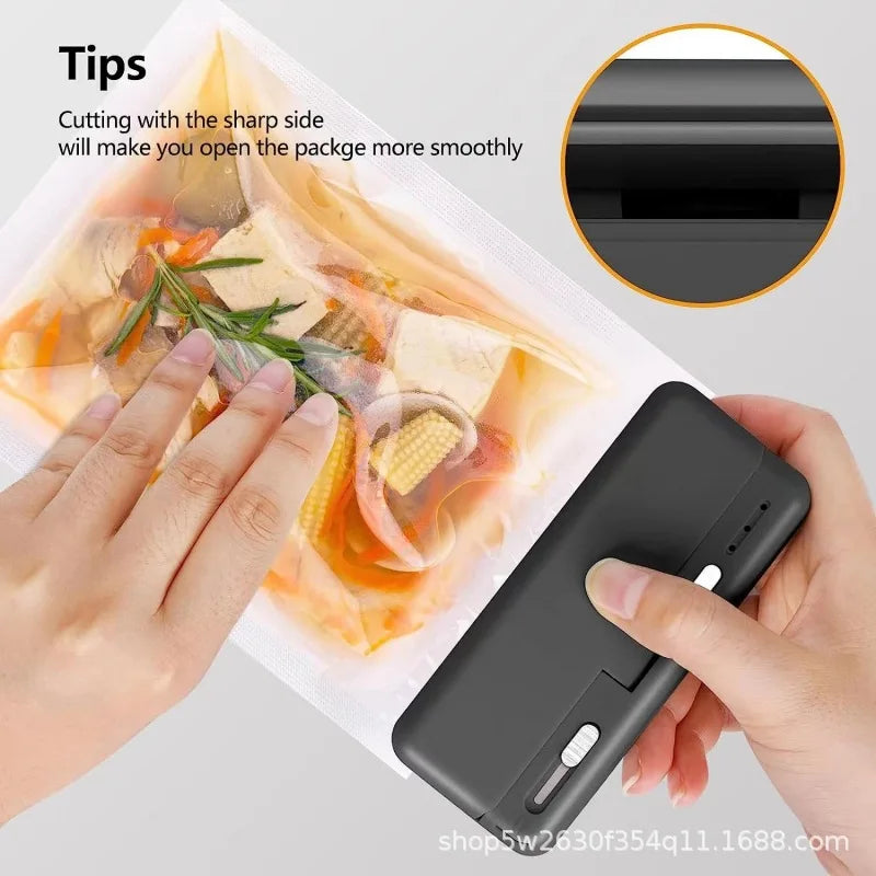 Mini Rechargeable Heat Bag Sealer – Portable Handheld Plastic Bag Sealing Machine for Food Storage & Packaging