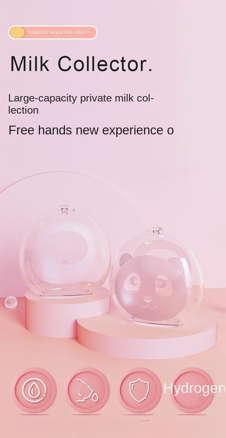 Wearable Hands-free Anti Overflow Silicone Breast Collector Breast Mask Milk Storage Device Anti Overflow Milk Pad Soft Milk Cup