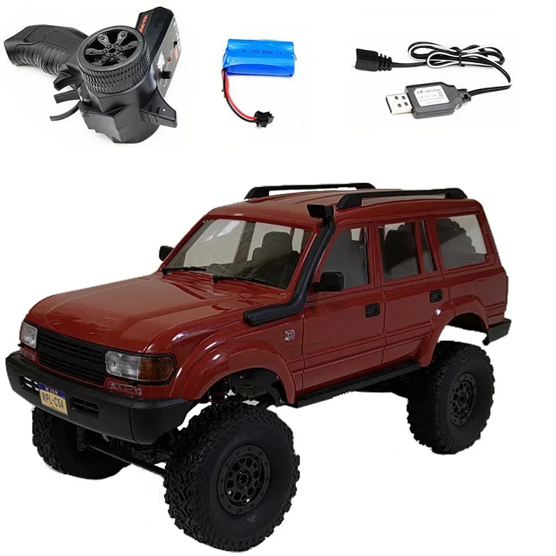WPL C54-1 RC CAR Full scale Off-road Climbing Control Full Size Electric Car C54 WPL Truck 's Toy Gift