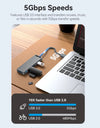 USB C Hub High Speed 4 Ports Multi Type C to USB 3.0 Hub Splitter Adapter for MacBook Pro iPad Pro Xiaomi Lenovo USB Hub