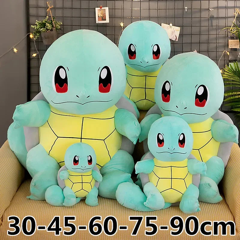 60cm Squirtle Plush Doll Big Size Pokemon Plush Toys Kawaii Stuffed Toys Cute Turtle Pillow Christmas Gift Toys for Boys Girls