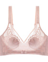 Women’s Lace Transparent Rabbit Ears Bra – Soft, Wire-Free Push-Up with Adjustable Straps