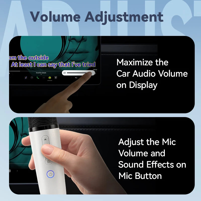 Q1PRO Tesla Karaoke Wireless Microphone with Portable Bag, 8 Sound Effects, Rechargeable Type-C Mic with AUX Receiver