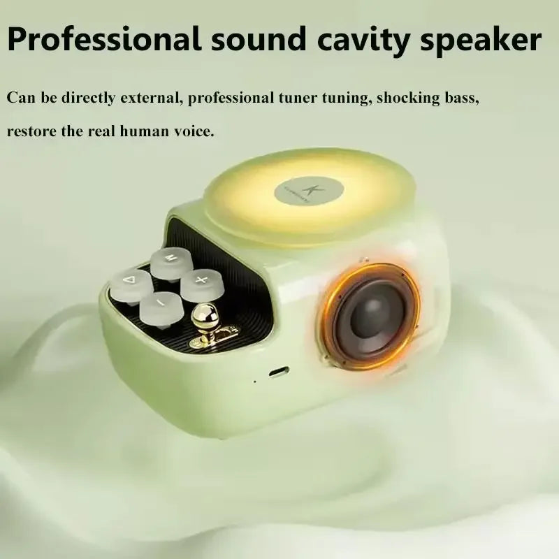 Aromatherapy Night Light Creative Mini Atmosphere Wireless Bluetooth Speaker Desktop High Sound Quality Ornament Bass Cannon