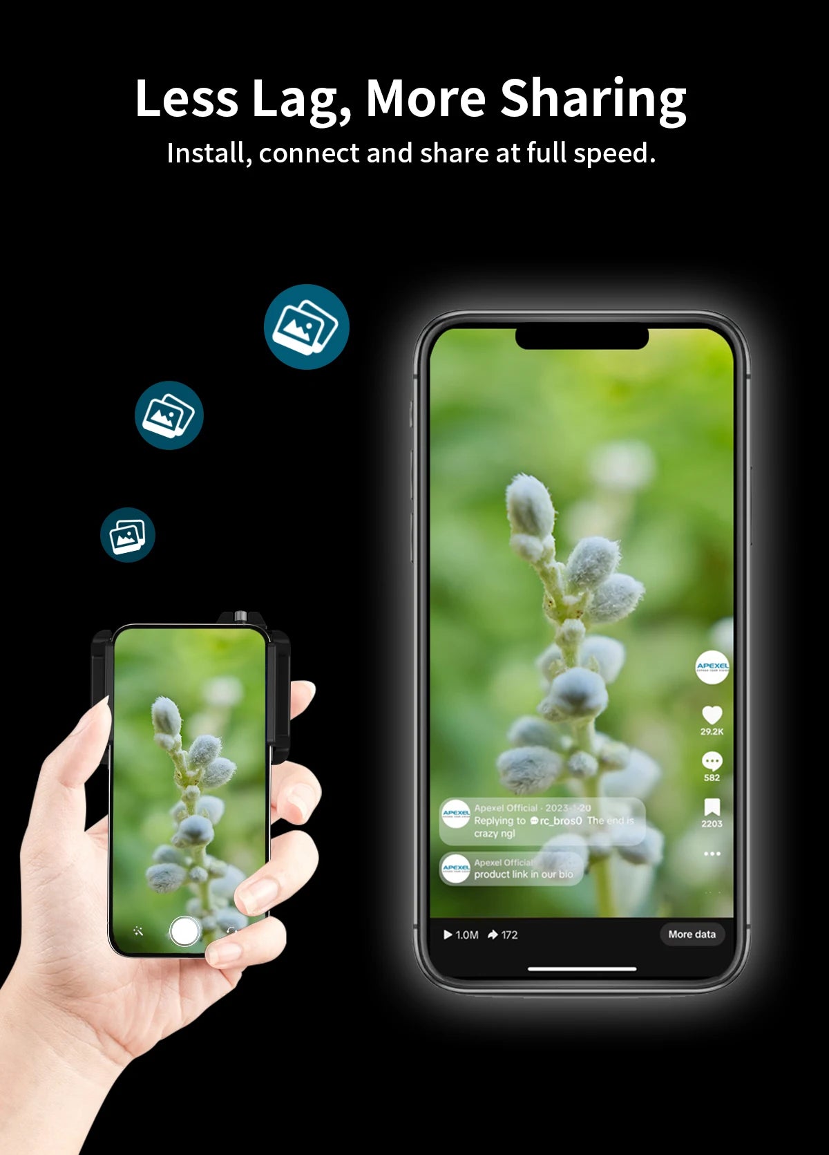 10X to 20X Zoom Macro Smartphone Lens with Universal Clip