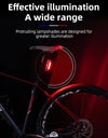 Bicycle Rear Light 500mAH USB Rechargable LED Lamp Bike Tail Light Safety Warning Seatpost Riding Cycling Taillight