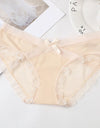 Lace Woman Panties XXL Plus Size Women's Underwear Transparent Sweet Cotton Crotch Briefs Soft Intimate Lingerie