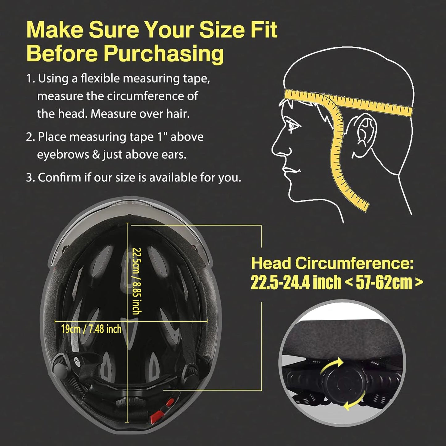 Lightweight Cycling Helmet With Magnetic Goggles And Adjustable Fit