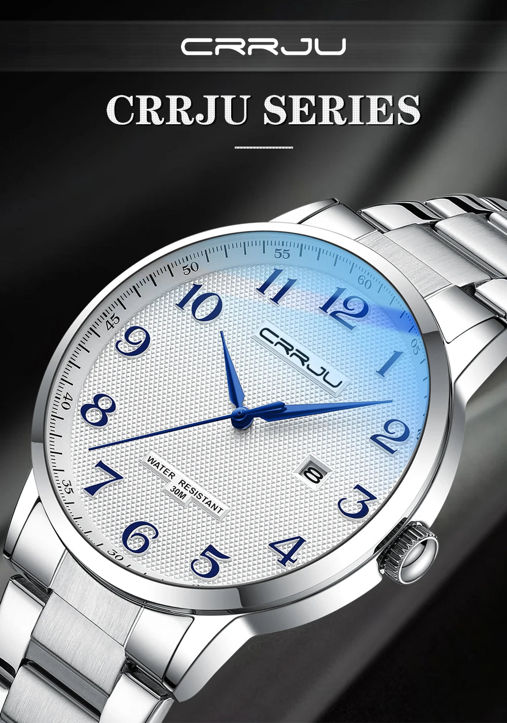New Fashion Men's Watches Stainless Steel Top Brand Luxury Waterproof Men Quartz Wristwatches Relogio Masculino