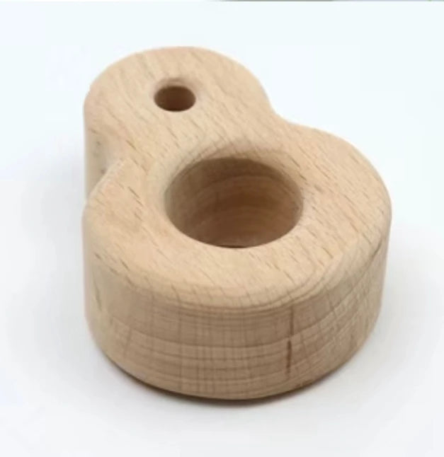 Wooden Mini Climbing Hangboard Portable Hangboard Finger Trainer  Powerful Grip Strength  Durable and Compact
