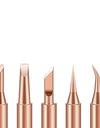 10Pcs Soldering Iron Tip Pure Copper 900M Soldering Iron Head Set Inside Hot Bare Copper Electric Soldering Iron Welding Tools