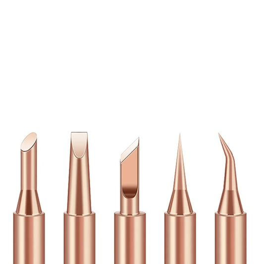 10Pcs Soldering Iron Tip Pure Copper 900M Soldering Iron Head Set Inside Hot Bare Copper Electric Soldering Iron Welding Tools