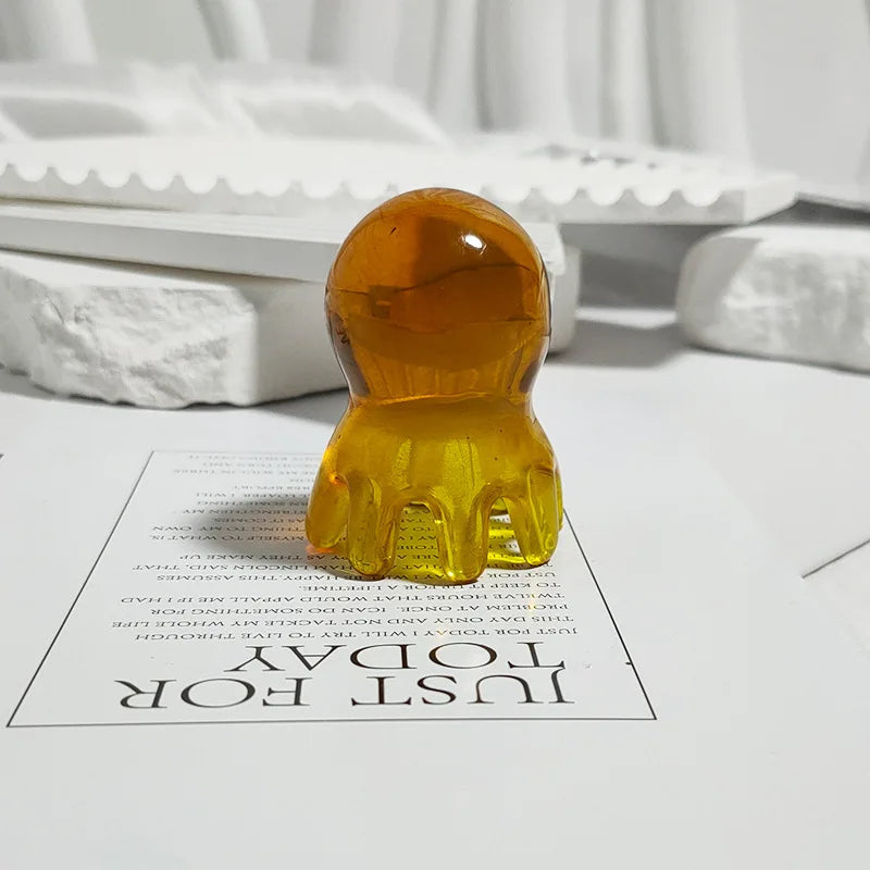 Resin Octopus Comb Head Massager Meridian Scraping Scalp Massage Acupuncture Spa Body Home Health Therapy Tool