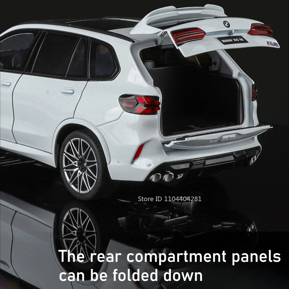 1:18 X5M Honda Accord Car Toys Alloy Diecast Models Shock Absorption Doors Opened Front Wheel Steering Vehices Desktop Ornament