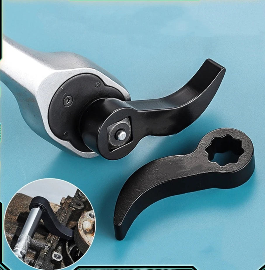 Tool Crowbar Adapter Head 1/2 Inch Drive Ratchet or Open End Wrench Suitable for Your Toolbox DIY Tools Axle Shaft Removal