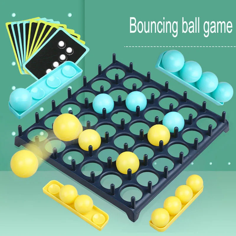 Bounce Off Game Jumping Ball Board Games for Kids 1 Set Activate Ball Game Family and Party Desktop Bouncing Toy Finger Toys