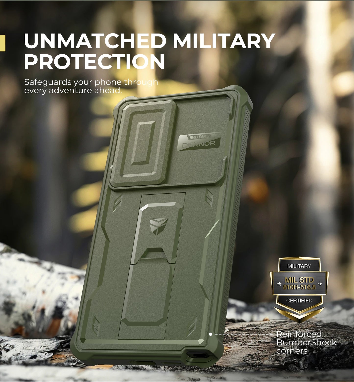 For Samsung Galaxy S25/S25 Plus/S25 Ultra 2025Case Full Body Shockproof Camera Cover &Built-in Screen Protector Kickstand