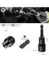 6-19mm Impact-Socket Magnetic Nut Screwdriver Deep Socket Adapter 1/4 Hex Wrench Heads Electric Drill Bit Repairing Hand Tools